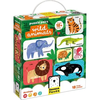 Puzzle BANANA PANDA Puzzle Divoká zvířata 18m +