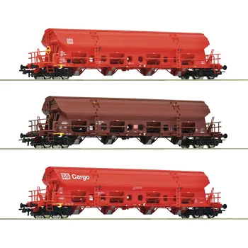 Modelářství H0 - Souprava 3 výsypných vozů DB AG / ROCO 6600153
