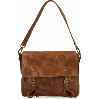 Kabelka Kožené kabelka listonoška Vittoria Gotti zrzavá 598