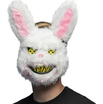 Karnevalový kostým Plyšová maska na obličej - Krvavý králík