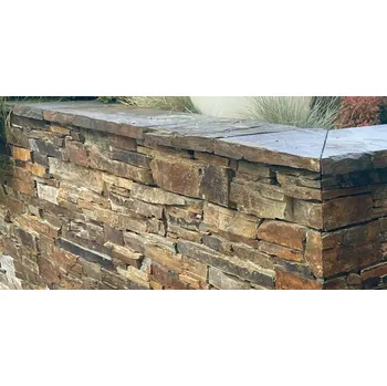 Obklad Obkladový kámen Břidlice vícebarevná, formát Z balení: 0,33m2, Formát: rohový díl