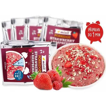 Mixit Minutová ovesná kaše do kapsy – Jahoda a malina (5 ks)