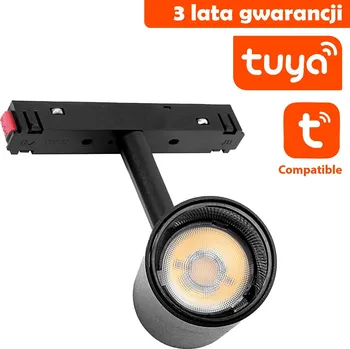 DomenoLED Reflektor do szyn magnetycznych DDCX-15A-TY TUYA černý 15W CCT