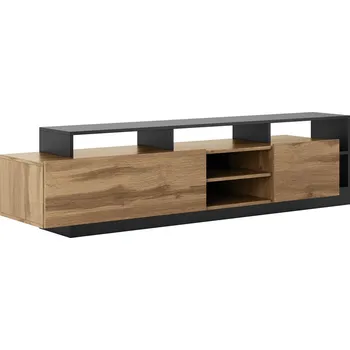 Televizní stolek SMARA skříňka pod TV, apaláčský dub/antracit