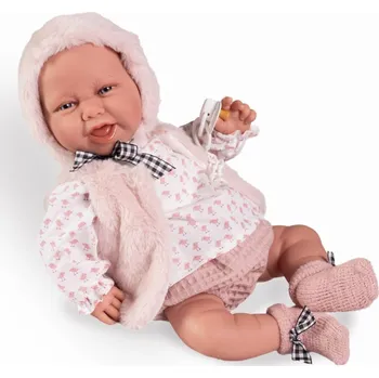 Panenka Realistické miminko - holčička Carla v teplém oblečku od Antonio Juan (Recien Nacida Carla Chaleco)