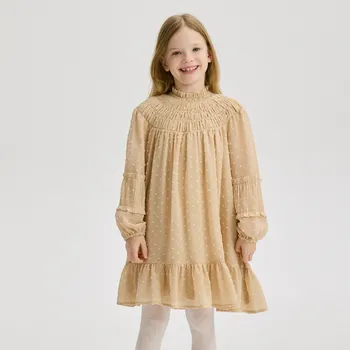 Dívčí šaty Reserved - Šaty se vzorem - béžová - 205DA-08X - 205DA-08X-158