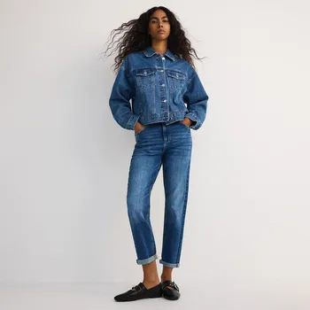 Reserved - Džíny boyfriend - tmavomodrá - YT200-59J - YT200-59J-50