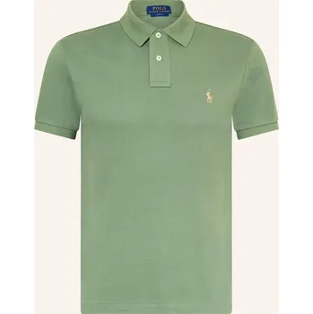 Pánská košile Polo Ralph Lauren Pánská Polokošile Z Piké Slim Fit, zelená, XXL