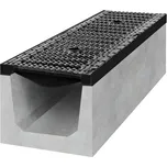 Odvodňovací betonový žlab BIELBET D400 s litinovou mříží 1000 x 250 x 200 mm