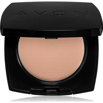 Make-up Avon True Colour krémový make-up s pudrovým efektem odstín 215P Ivory 9 g