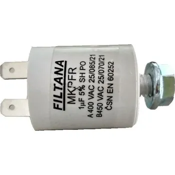 Kondenzátor 1uF/450V motorový kondenzátor MKPFR s fastony, 30x25mm