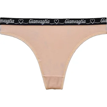 Dámské spodní prádlo Dámská tanga Gianvaglia 820 se srdíčky II. jakost - barva Barva: tělová, Velikost: L/XL