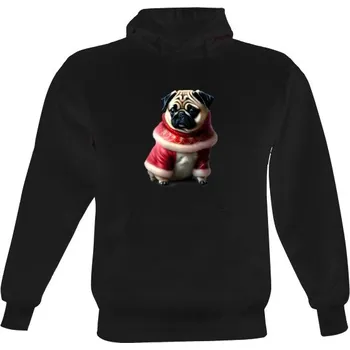 Pánská mikina Pánská mikina s kapucí s potiskem Mops pánské