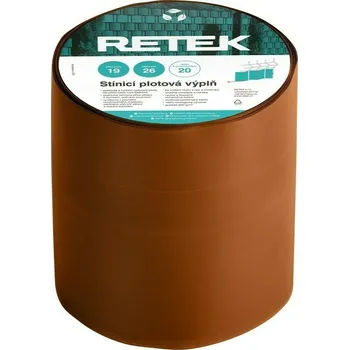 Příslušenství pro plot Plotová výplň stínicí RETEK PREMIUM cihlová RAL 8023 (26 m/bal.)