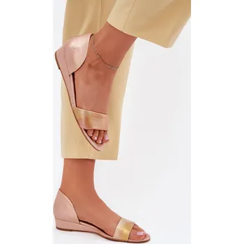 Dámské sandále Dámské Sandály Maciejka Kožené 1971 Nomara Barva: Růžová, Velikost: 36