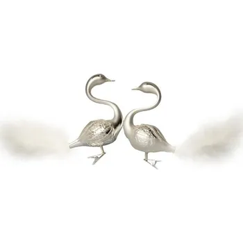 Vánoční ozdoba Koulier Labutí pár bílý