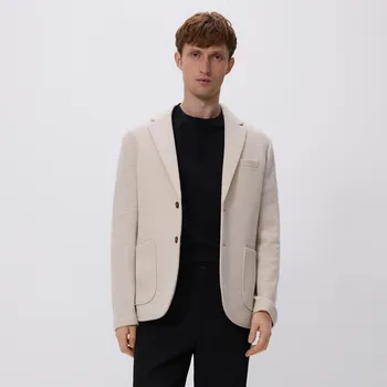 Reserved - Oblekové sako slim fit - béžová - YM400-08M - YM400-08M-S