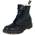 Zimní boty Rockabilly z Dr. Martens - Boty 1460 Serena s kožešinovou podšívkou - Ženy - černá