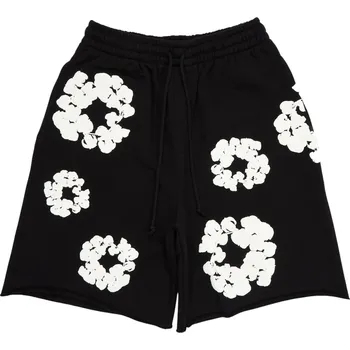 Pánské kalhoty Denim Tears The Cotton Wreath Shorts Black Velikost: L