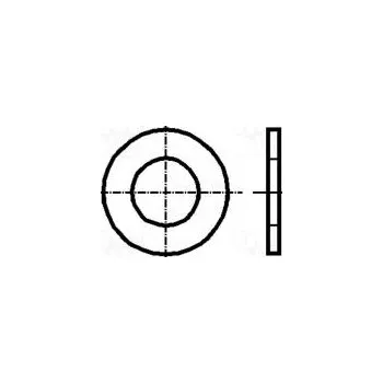 Matice Podložka kulatá M4 D=10mm h=0,8mm ocel Povlak zinek BN 84520