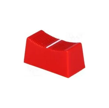 Knoflík Knoflík jezdec Barva červená 23x11x11mm Mat plast