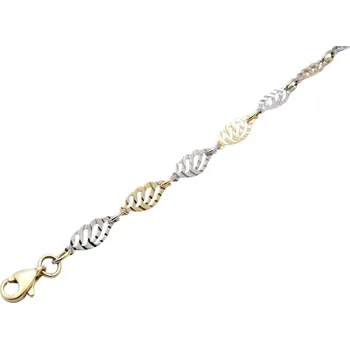 Náramek Zlatý 585/1000 náramek vícebarevný 1671