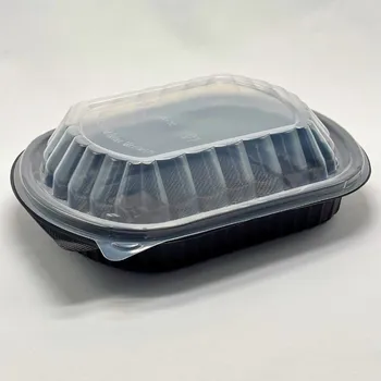 Jednorázové nádobí Wepack Miska plastová jednodílná PP na jídlo 1200ml s víčkem - 3 balení x 83 ks