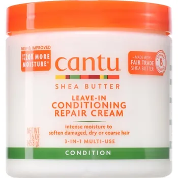 CANTU Shea Butter Leav-In Cond Cream bezoplachový kondicionér pro poškozené vlasy 453 g