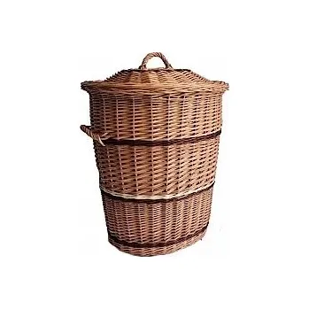 Koš na prádlo Proutěný koš na prádlo oválný střední