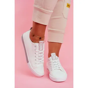 Dámské tenisky Dámské Tenisky Klasické Ville Barva: Stříbrná, Velikost: 36