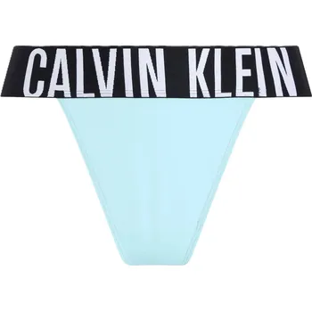 Kalhotky Dámské kalhotky CALVIN KLEIN-HIGH LEG THONG-Ether Modrá S