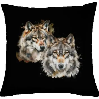 Pánská móda Polštář bavlněný s potiskem Vlci