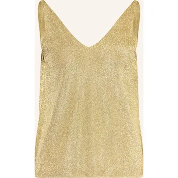 Ba&Sh Dámský Pletený Top Zuani S Třpytivou Přízí, zlatá, 34