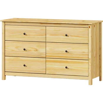 Komoda Komoda 6 zásuvek TORINO kovové úchytky