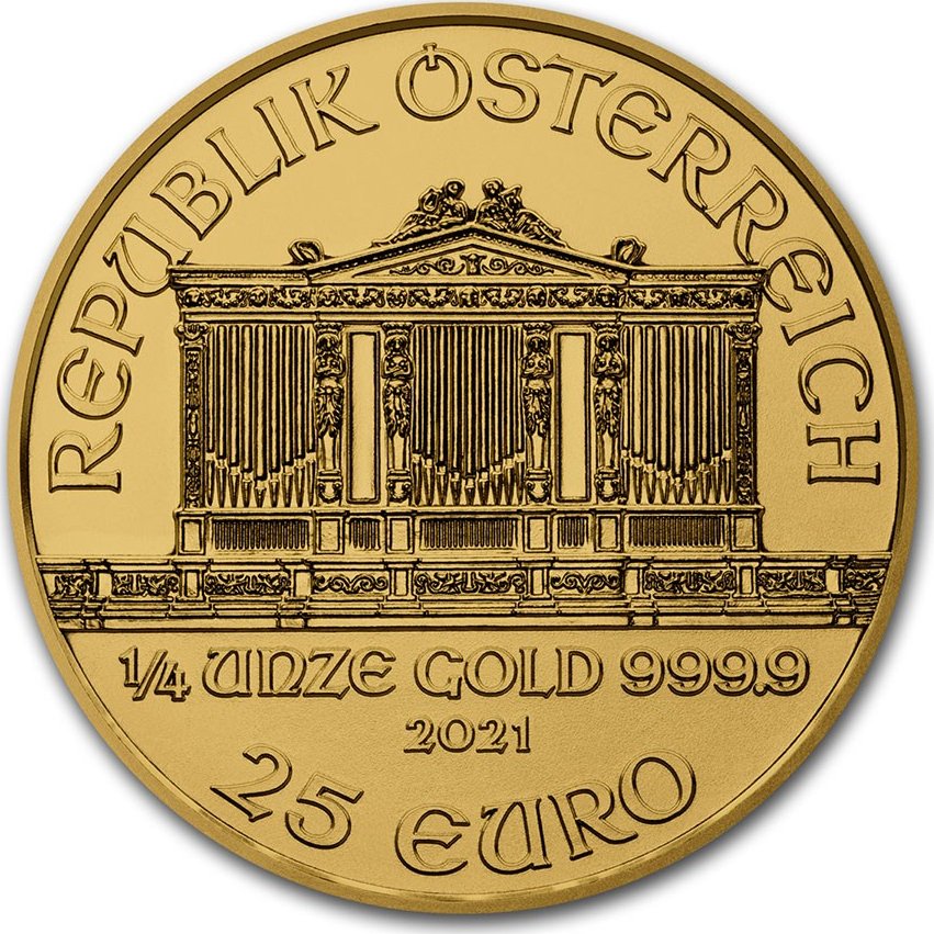 Zlatá mince Wiener Philharmoniker 1/4 oz