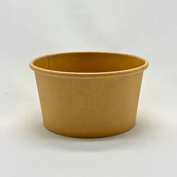 Jednorázové nádobí Wepack Miska papírová hnědá na polévku 450ml - 20 bal x 25 ks