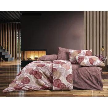 Povlečení Smolka Bavlněné povlečení 140x200 - Mandala bordó