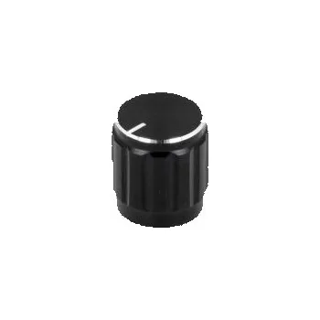 Knoflík Knoflík s ukazatelem hliník,termoplast Pr.hříd 6mm Ø15x16mm