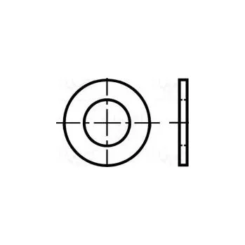 Matice Podložka kulatá M6 D=11mm h=1,6mm mosaz BN 565