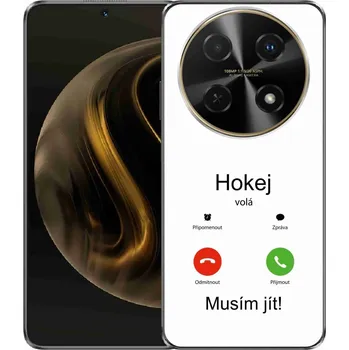 Pouzdro na mobilní telefon Gelový kryt mmCase na Huawei Nova 12i - hokej volá bílé pozadí