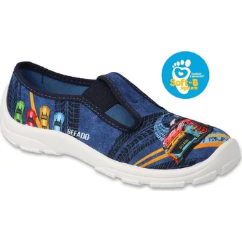 Chlapecké bačkory chlapecké bačkory Befado se závodním autem 975Y195 velikost 35