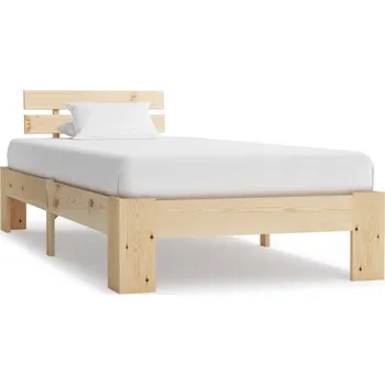 Postel vidaXL Marketos Rám postele masivní borové dřevo 90 x 200 cm