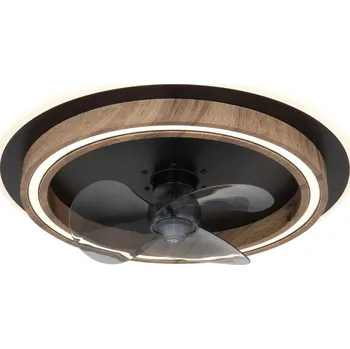 Globo BOZAN 03655 LED ventilátor s osvětlením | 32W LED | 1200lm + Sada inteligentní žárovky E14 s dálkovým ovladačem - RGB, WiZ