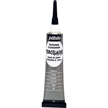 Speciální výtvarná barva Konturovací barva na porcelán Pébéo 150 20 ml - 10 Pewter