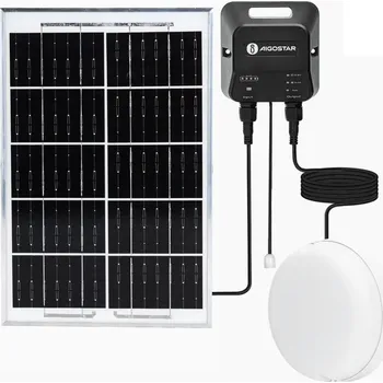 Venkovní osvětlení Aigostar - LED Solární svítidlo LED/70W/12V 6000 mAh 6500K pr. 20,5 cm