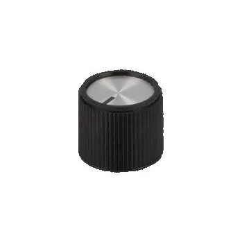 Knoflík Knoflík s ukazatelem hliník,termoplast Pr.hříd 6mm Ø20x16mm