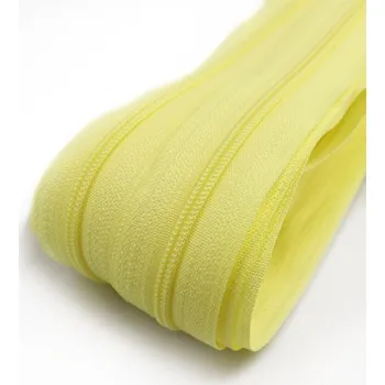 Zip Pro Háčkování Zip spirálový 3 mm metráž - světle žlutá 5 m