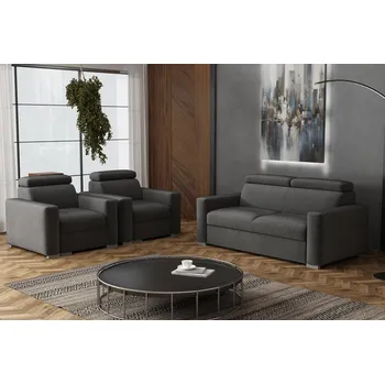 Sedací souprava FALCO Sedací souprava Petrit 3+1+1 Kronos šedá