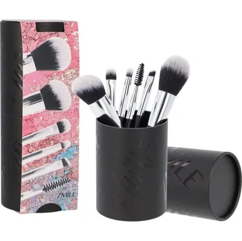 ZMILE COSMETICS Your Utensilo Brushes štětec na pudr 1 ks + konturovací štětec 1 ks + kartáček na řasy a obočí 1 ks + štětec na oční stíny 2 ks + zkosený štětec na obočí 1 ks
