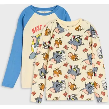 Sinsay - 2 balení triček s dlouhým rukávem Tom and Jerry - vícebarevná - 191FC-MLC - 191FC-MLC-128